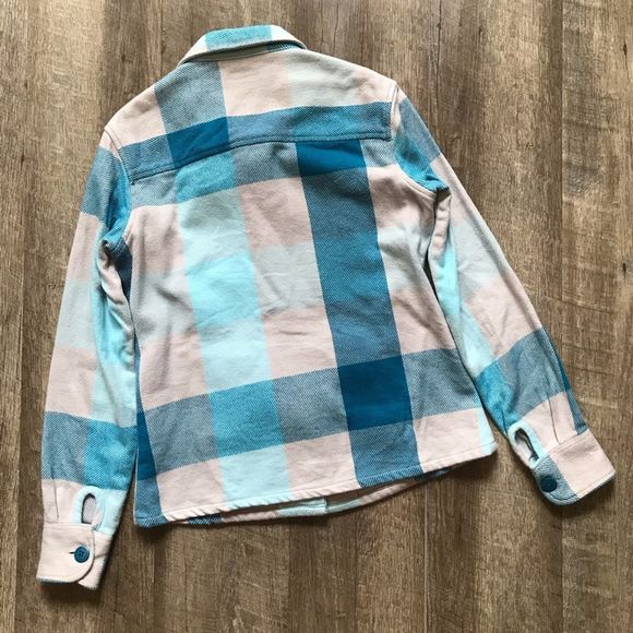 Cabelas Blue Plaid Jacket w Pockets Size Small - Picture 3 of 8